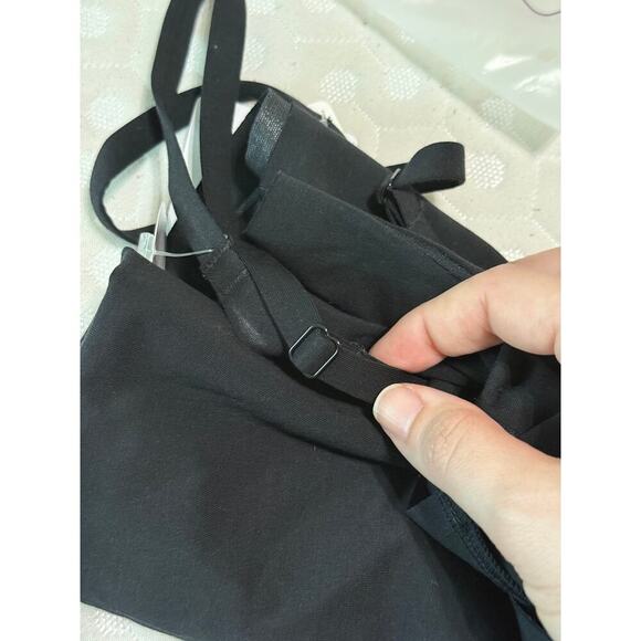 NWT Empetua Black Adjustable Strap Scoop Neck Cami Tummy Control Women - Picture 5 of 6